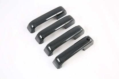Carbon Fiber Door Handle Lid Cover Trim for Ford F150 2015-2019 (2015-2019)