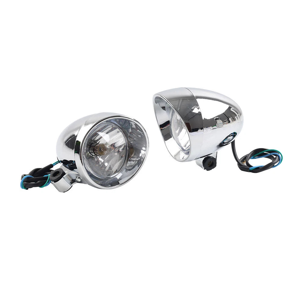 Custom Chrome Motorcycle Passing Spot Light Fog Lamp -  Lights