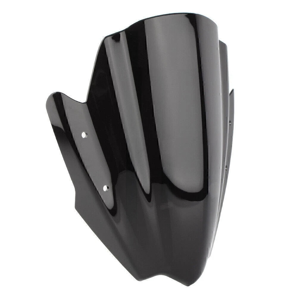 Black ABS Handlebars Clamp Mount Windshield Protector for Universal Motorcycles