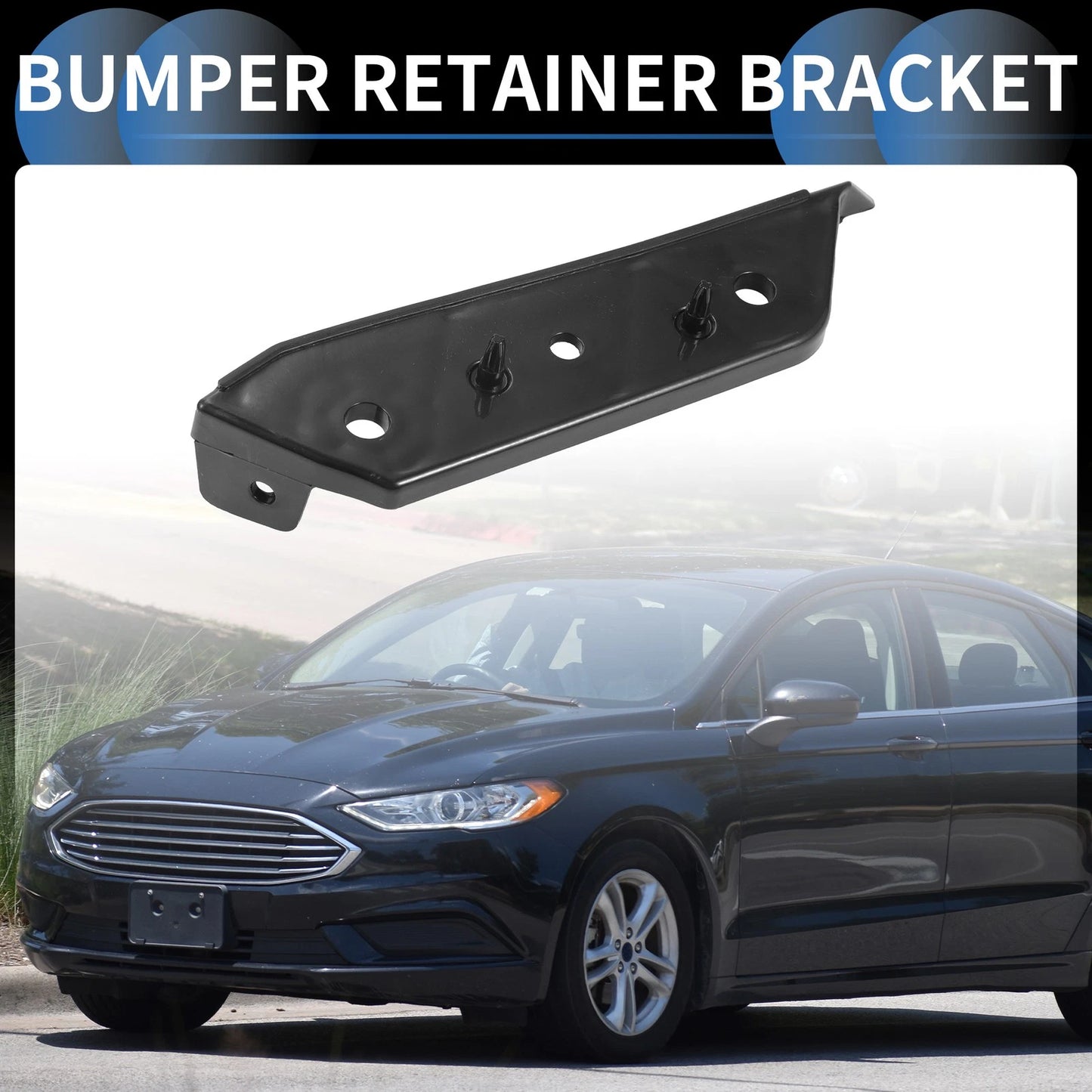 Left Front Bumper Retainer Bracket for Ford Fusion (2017-2020)