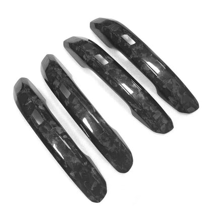 Forging Carbon Fiber Exterior Door Handle Cover Trim Fit For Audi A4 A5 RS4 RS5