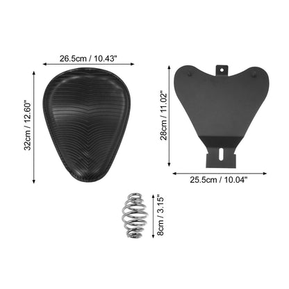 3" Spring Solo Bracket Seat for Harley-Davidson Sportster Dyna Custom
