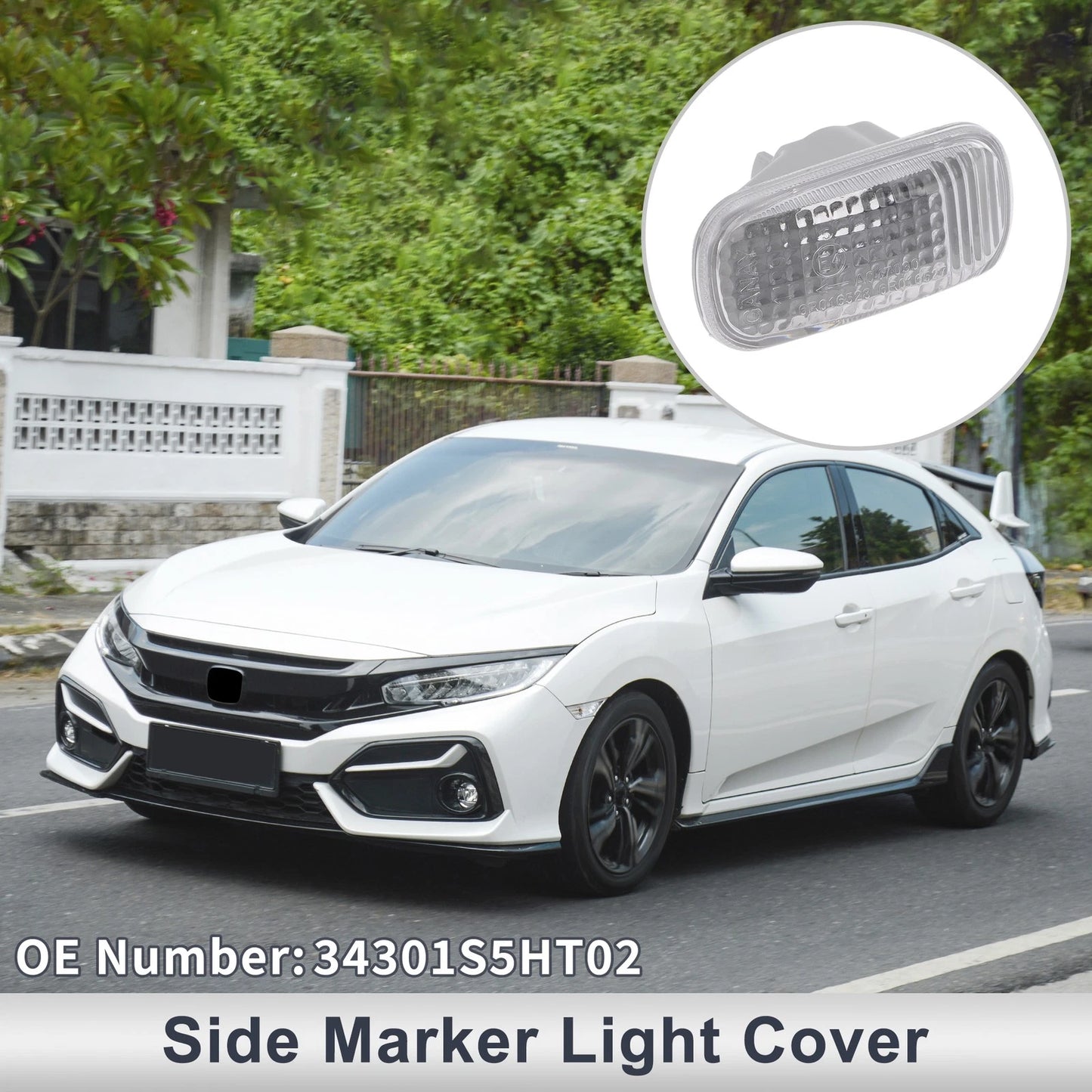 Left/Right Side Marker Light Cover for Honda AZZ (2002-2008)