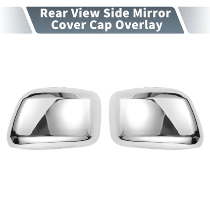 Rearview Mirror Cover Overlay Chrome for Nissan Navara D40 Frontier (2005-2015)