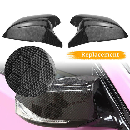 2 x Honeycomb Look Mirror Covers for 2014-23 Infiniti Q50 Q60 QX30 Q70