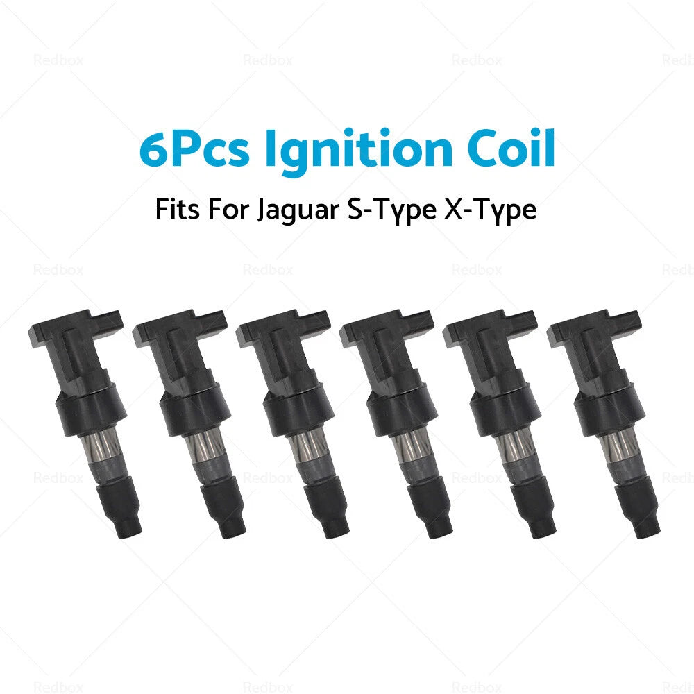 6 x Ignition Coils for Jaguar S-Type, X-Type 2.1L 2.5L 3.0L (2000-2008)