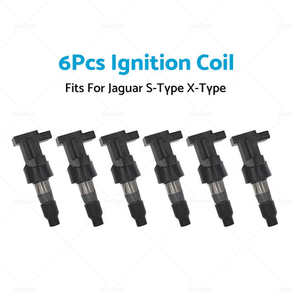 6 x Ignition Coils for Jaguar S-Type, X-Type 2.1L 2.5L 3.0L (2000-2008)