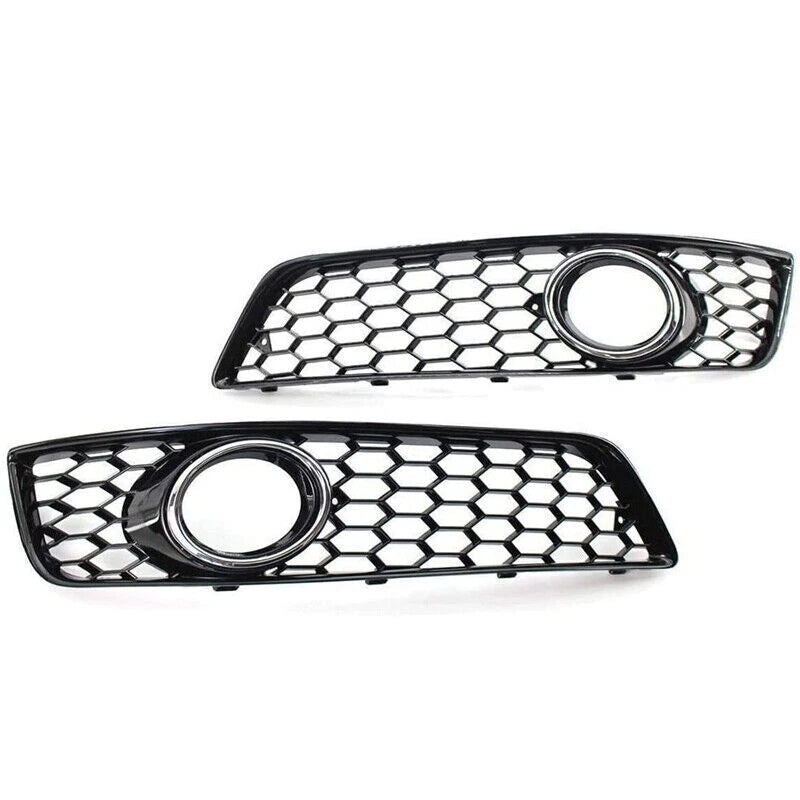 Chrome Ring Front Fog Light Grill Trim for Audi A3 8P S-Line (2009-2013)