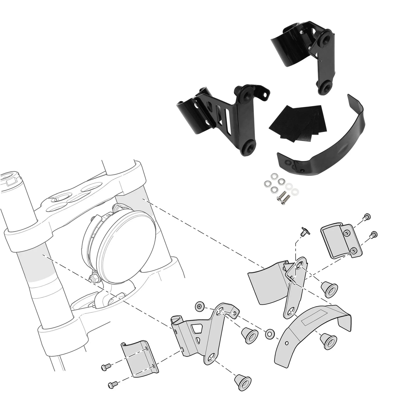 Headlight Fairing with Bracket for Harley Softail FXST FXBBS (2018-2025)