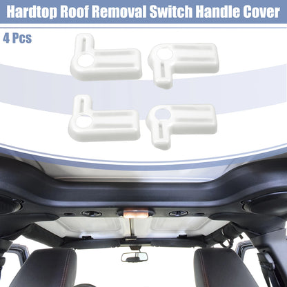 4 x Hardtop Roof Removal Switch Handle Covers for Jeep Wrangler (2007-2017)