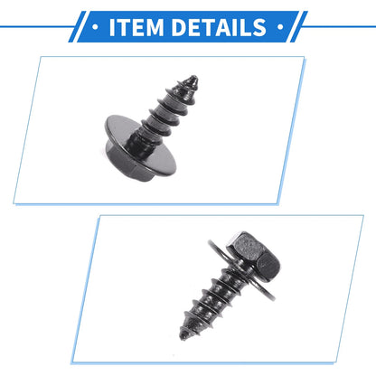 50 Pcs Fender Liner Splash Shield Bumper Cover Screws for Scion XD (2008-2014)