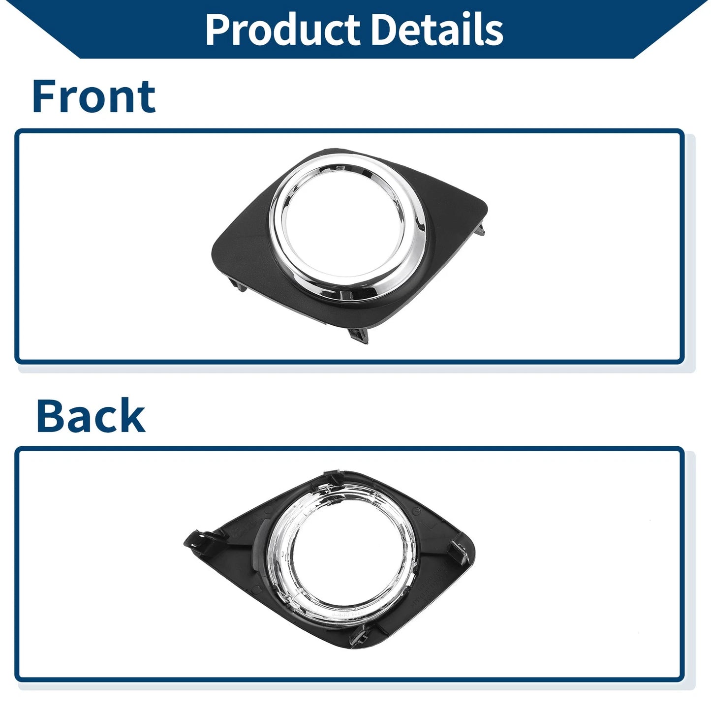 Front Left Fog Light Grill for Toyota RAV4 (2009-2012)