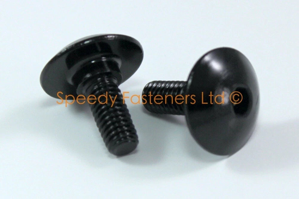 Black Aluminum Fairing Bolts / 2 x m5 m6 / Shoulder Bolts for Suzuki