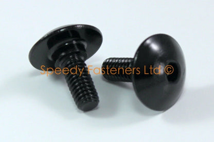 Black Aluminum Fairing Bolts / 2 x m5 m6 / Shoulder Bolts for Suzuki