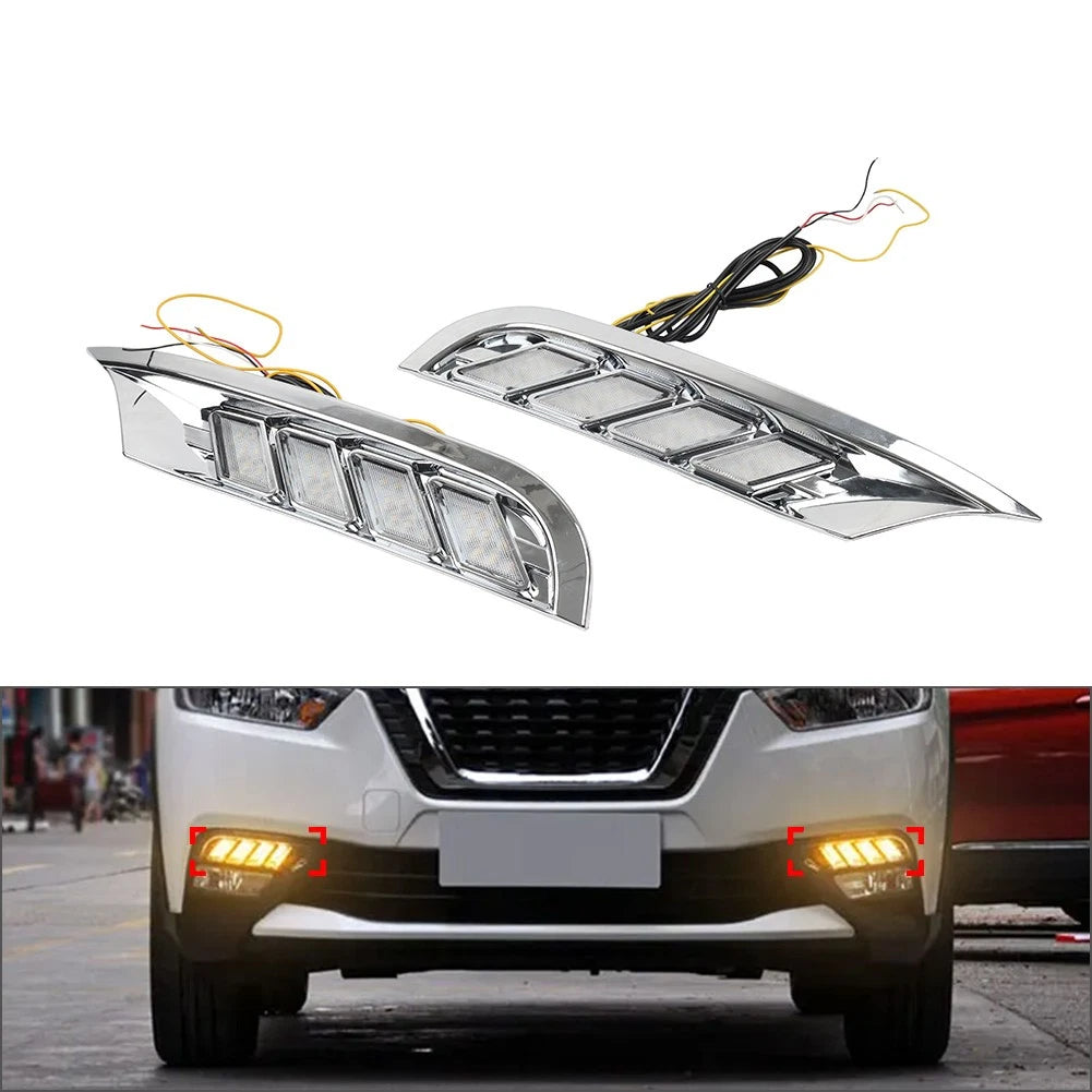Flashing Daytime Running Lights Turn Signal Lamp for Nissan Kicks (2017-2020)