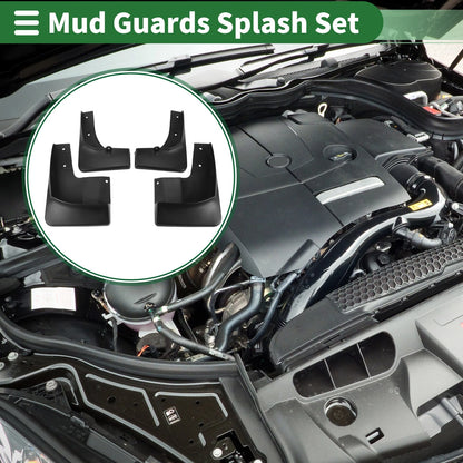 Mud Flaps Splash Guards 1 Set for Mitsubishi Outlander (2003-2006)