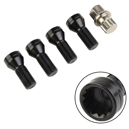 Wheel Locking Bolts LUG NUTS Stainless Steel 1 x Key