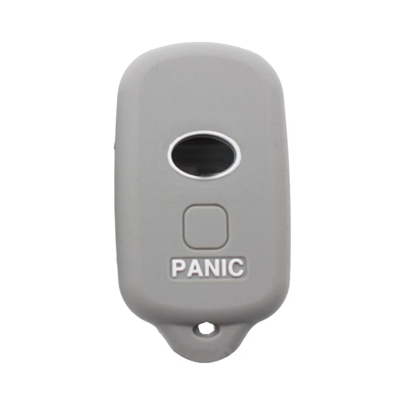 Grey Silicone Key Cover Case for Toyota Camry, Corolla, RAV4, Tacoma (2010-2023)