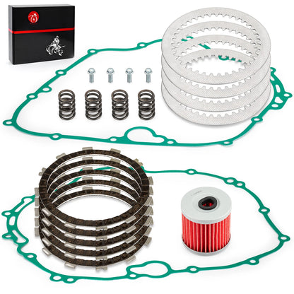 Clutch Friction Plates & Gasket for Kawasaki Bayou 300 KLF300 A/B/C(1986–2005)
