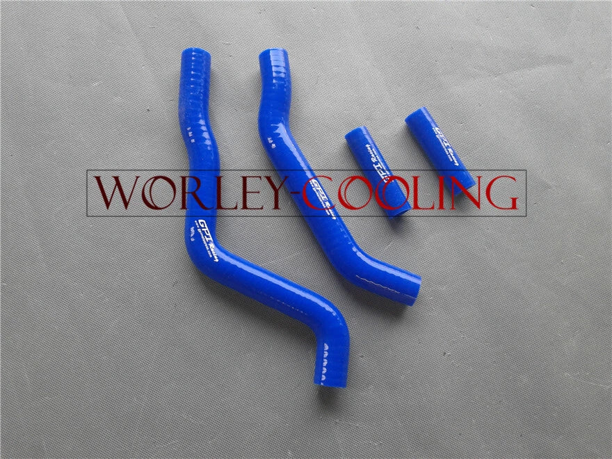 Silicone Radiator Hose for KAWASAKI KX125 (2003-2007) - Blue 2 x Pieces