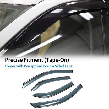 Window Deflectors for Toyota Yaris Sedan Side Window Vent Visors (2007-2013)