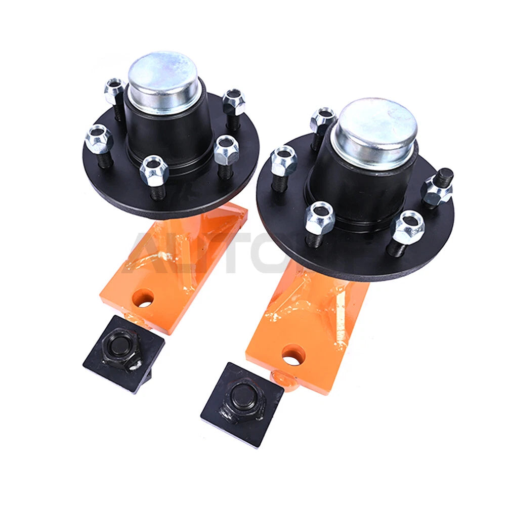 Pair 6x 5.5 Lug Superior Shipping Container Wheels Bolt-on Spindle Kit US