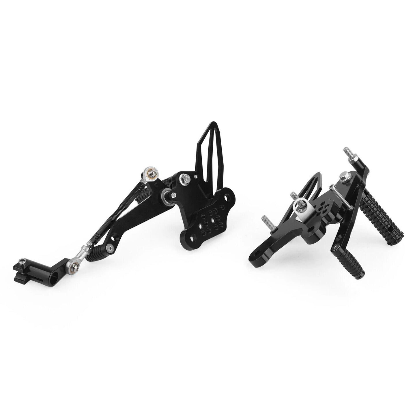 CNC Footrest System Black for Kawasaki Z400/Ninja 400 (2018-2022)