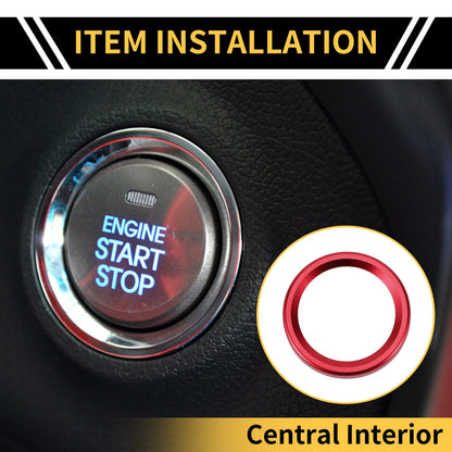 Engine Start Stop Button Switch Knob Cover Ring for Ford Maverick (2022)