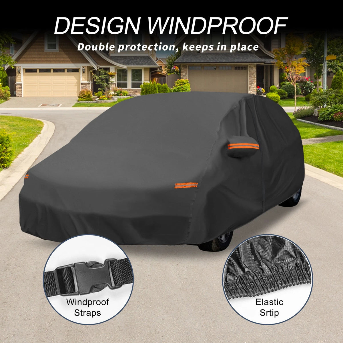 Waterproof 210D-PU Car Cover for Toyota Prius Hatchback (2001-2023)