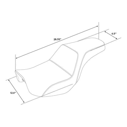Seat for Harley Dyna Street Fat Bob Low Rider (2006 - 2017)