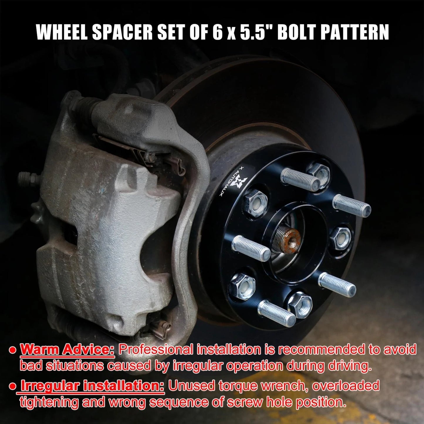 4 x 6x5.5" 1.5" Thickness Wheel Spacer Adapters for Toyota Lexus (2000-2023)