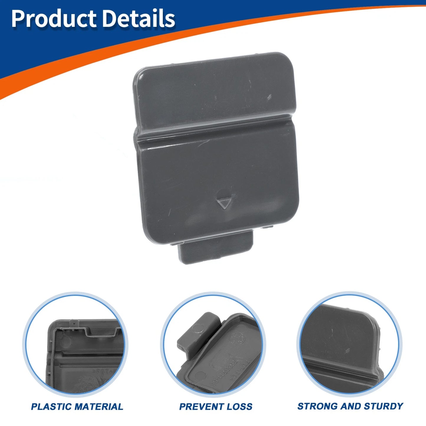 Rear Bumper Tow Hook Cover for BMW 525i 530i 545i (2001-2007)