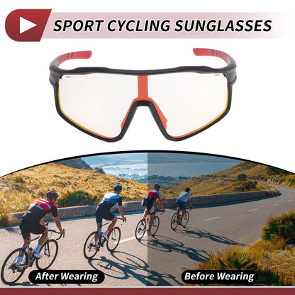Motorcycle Riding Goggles Red Lens Black Red Frame Tri-Acetyl Cellulos PC