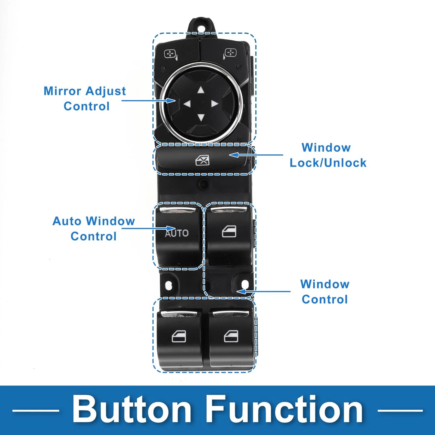 Passenger Side Power Window Switch for Ford Escort (1997-2002)