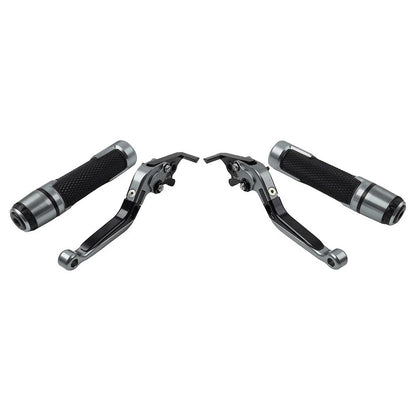 Extendable Brake Clutch Lever Grip Set for Kawasaki Z1000 ZX6R (2003-2023)