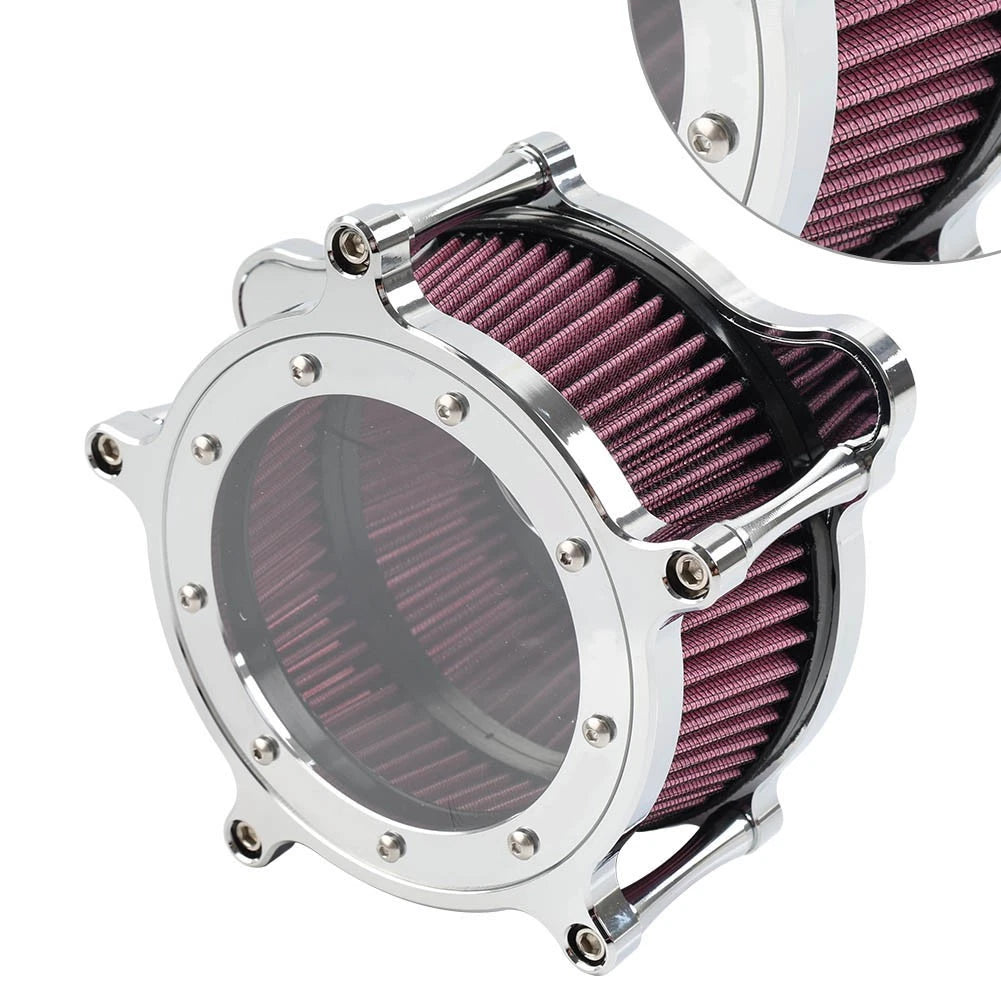 Air Cleaner Intake Filter for Harley Softail Touring Trike 2018-2023 Chrome Red