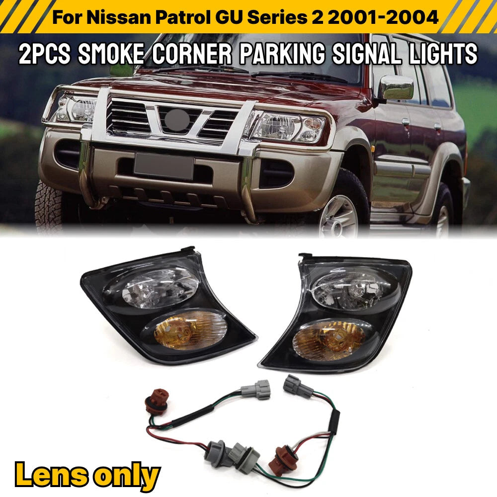 2x Front Repeater Indicator Light for Nissan Patrol GU Series 2 (2001–2004)