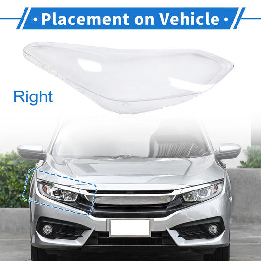 1 x Front Right Headlight Lens Cover for Kia Sportage (2017-2019)