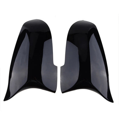 Gloss Black Side Mirror Cover Caps for 2014-2018 BMW 5 Series F10 F11 F18