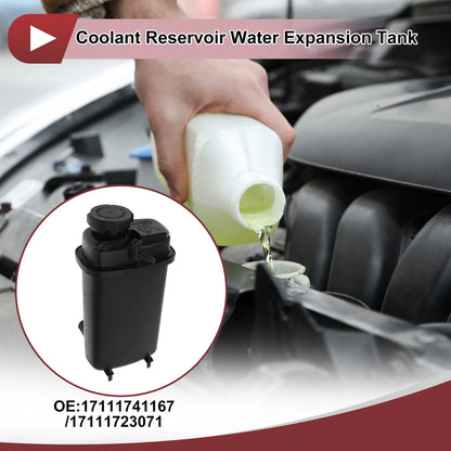 Coolant Expansion Overflow Tank w/ Cap for BMW 540i 740i 840Ci (1995-2001)