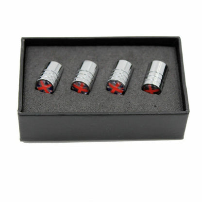Union Jack Model Wheel Tire Tyre Valve Stem Air Cap Set Cover Universal