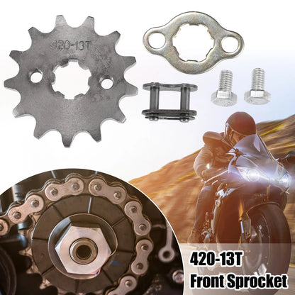 Set 420 13T 17mm Motorcycle Front Engine Sprocket for Dirt Bike Mini Bike