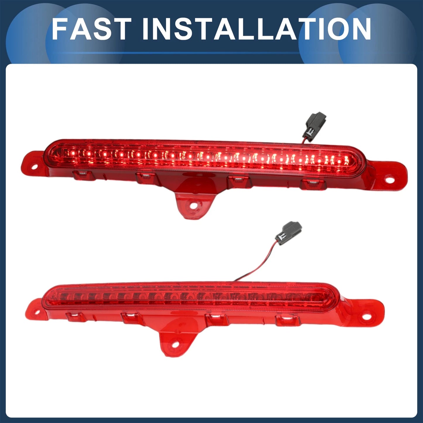 LED Third Brake Light for Ford Mustang 2010-2014 Red Housing