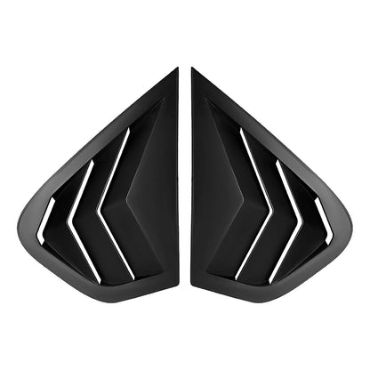 2 x Gloss Black Rear Side Window Louvers for BMW X6 E71 E72 (2008-2014)