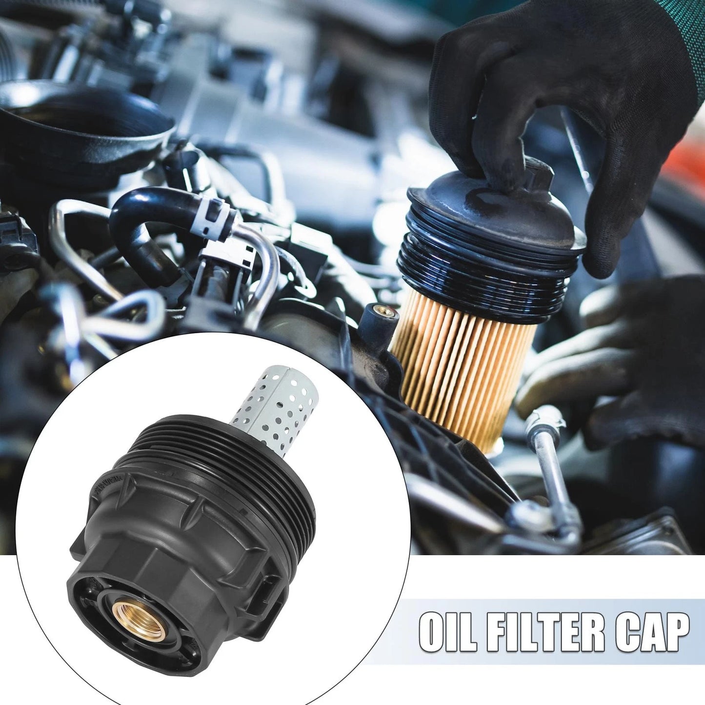 Oil Filter Cap Assembly Housing for Toyota LX570 (2008–2015)