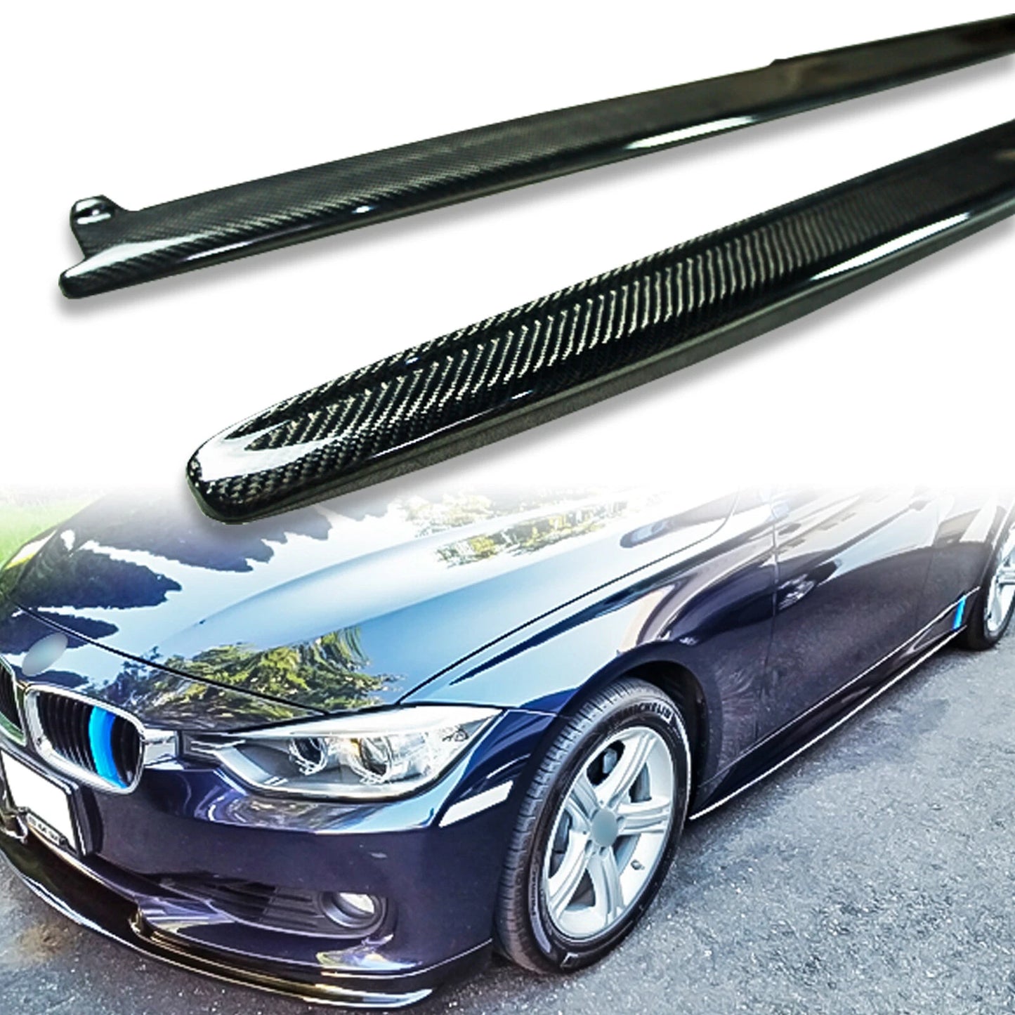 Side Skirt Extensions for BMW 3 Series F30 F31 M Sport (2012-2019)