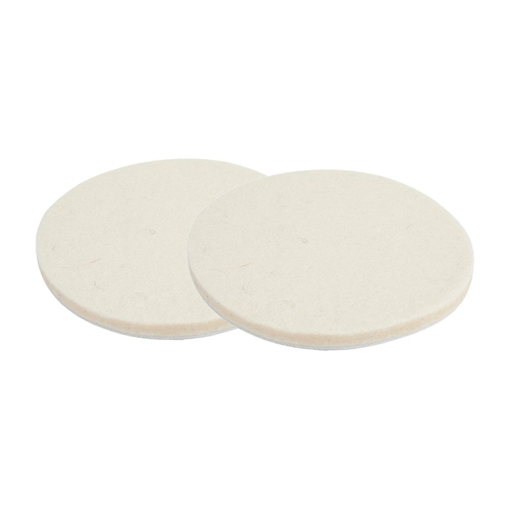 2 x Soft Wool Felt Cleaning Pad for Car Detailing Furniture and More
