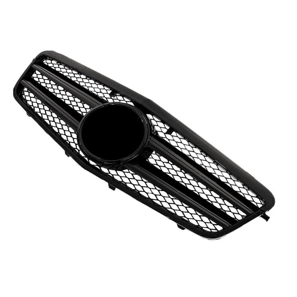Shiny Black Front Grille for 2009-2010 Benz E-Class E63 E250 E550 E350 4DR