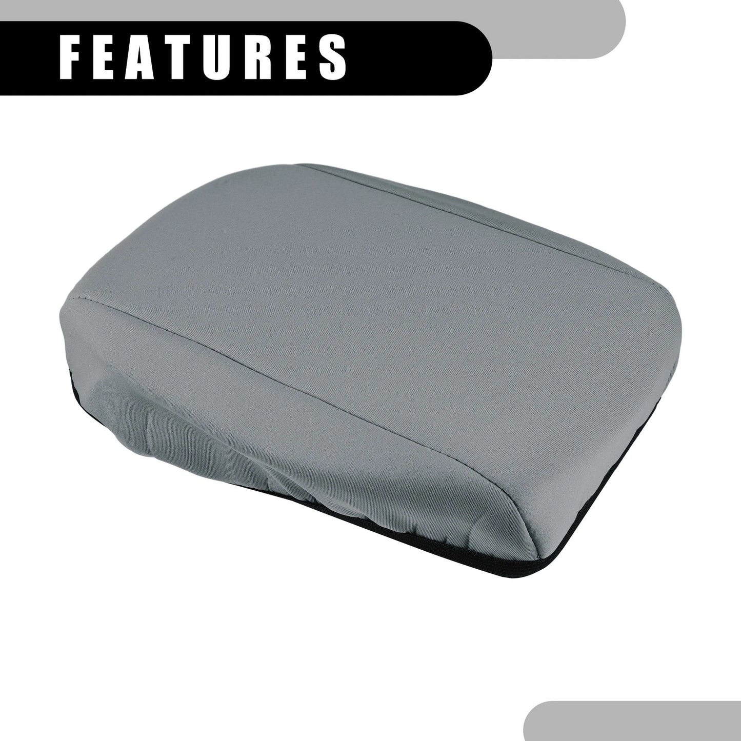 Center Console Lid Armrest Cover for Ford Focus (2010-2015) - Neoprene Gray
