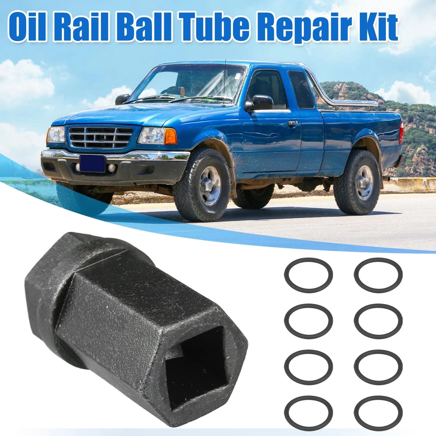 High Pressure Oil Rail Ball Tube Repair for Ford 6.0L Diesel (2003-2007)